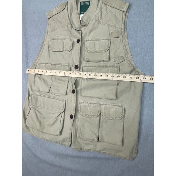 NEW The Walking Co. Certified Gear Men's Light Brown Tactical Fishing Vest Large - Picture 3 of 8
